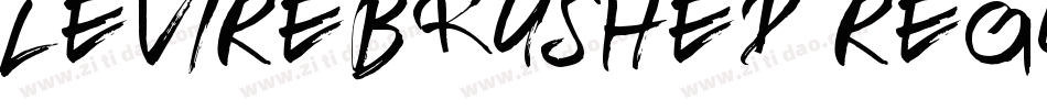 LeviReBrushed Regular字体转换